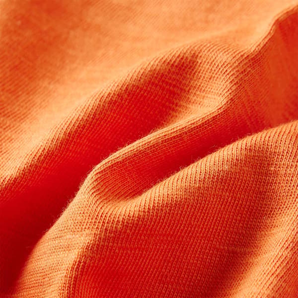 Børne langærmet T-shirt, mørkeorange, 92