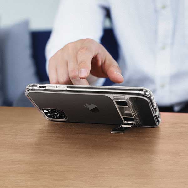 UNIQ Cabrio-etui med stativ til iPhone 11 Pro, grå