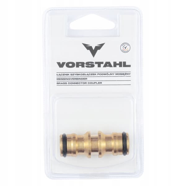 Vorstahl dobbelt messing lynkobling
