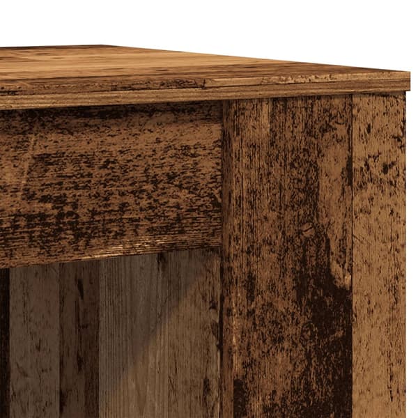 vidaXL Soffbord, Antikträ, 102x55x42 cm