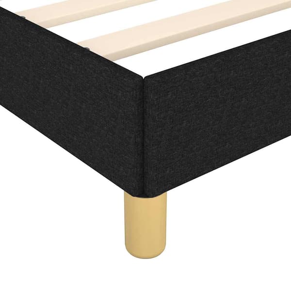 vidaXL sengestel uden madras sort 90x200 cm stof