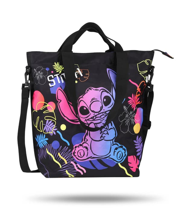 Disney Sort. Skuldertaske. Stitch.