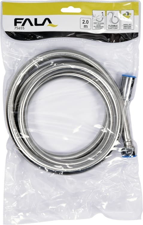 DUSCHSLANG 2.0M PVC EXTRA SILVER 75655 VÅG
