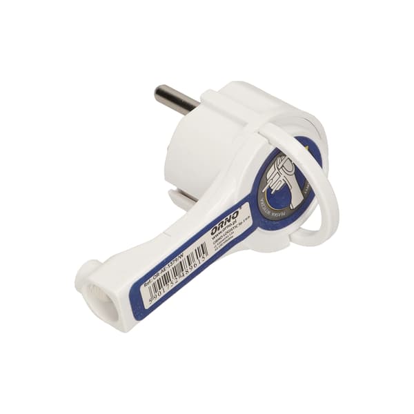 Fladstik 2P+Z med holder Hvid 16A