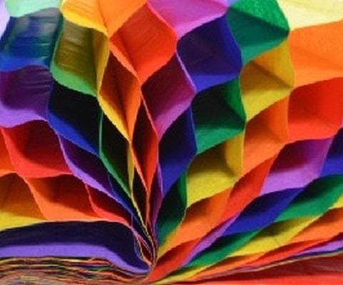 Regnbue 3D silkepapir 23x33cm