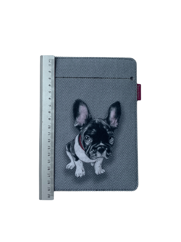Arco Design 6-7" e-boksfodral - EcoFilc, Chester-tryck, grå, passar Kindle / PocketBook
