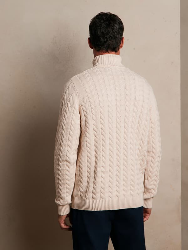 BEIGE GLENDALE TURTLENECK XXL