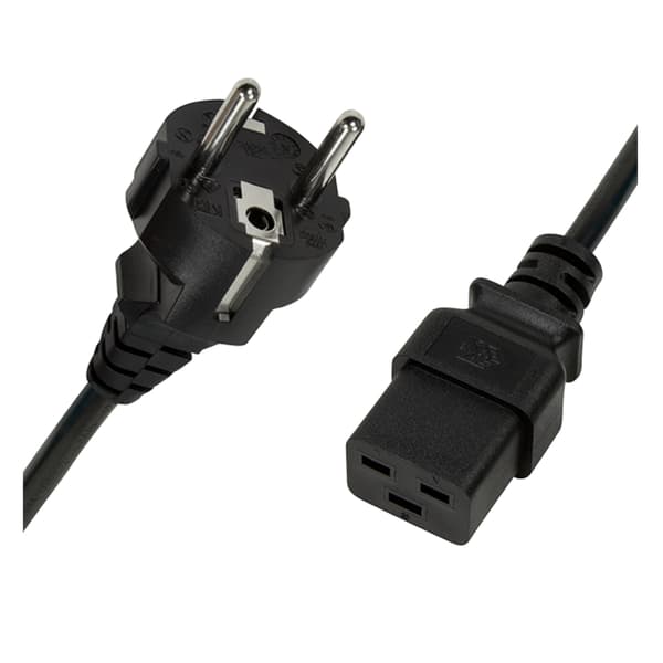 CEE 7/7 - IEC C19 -virtakaapeli 3m LogiLink CP153 - VDE, 16A, 3600W
