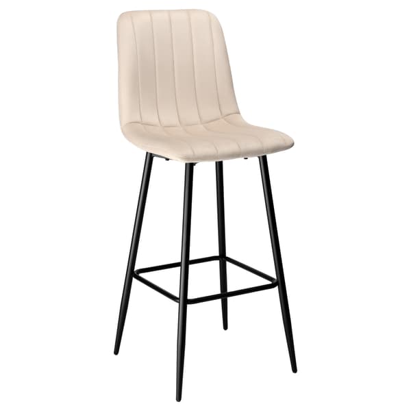 Toronto beige sammetsbarstol
