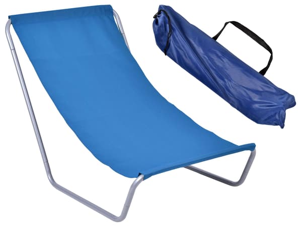Sammenklappelig strandstol OLEK - marineblå