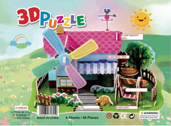 3D Puslespil 46 Gård