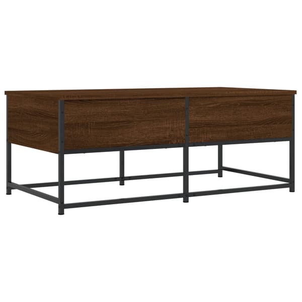 vidaXL sofabord brunt egetræ 100x51x40 cm