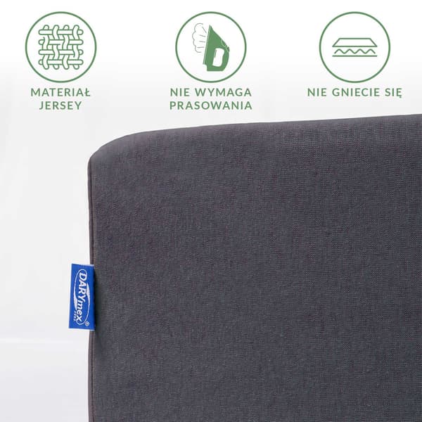 Bomullslakan 60x120 jersey 100% BOMULL mörkgrå