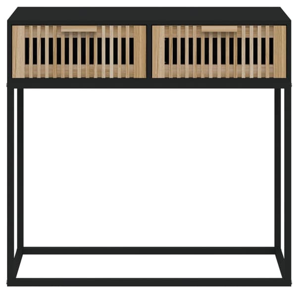 vidaXL konsolbord, sort, 80x30x75 cm