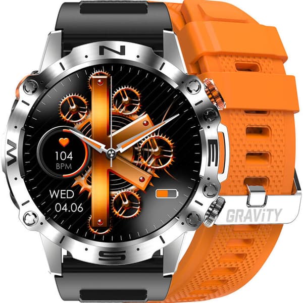 Herre smartwatch GRAVITY GT20-4 - AMOLED, Ekstra rem (sg024d)