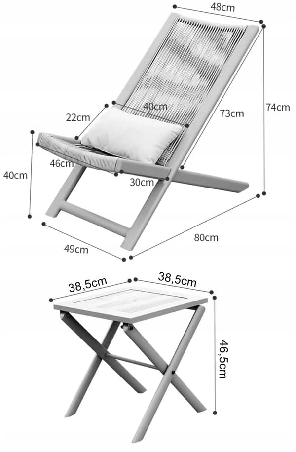 CHILL ONYKS trädgårdsmöbelset