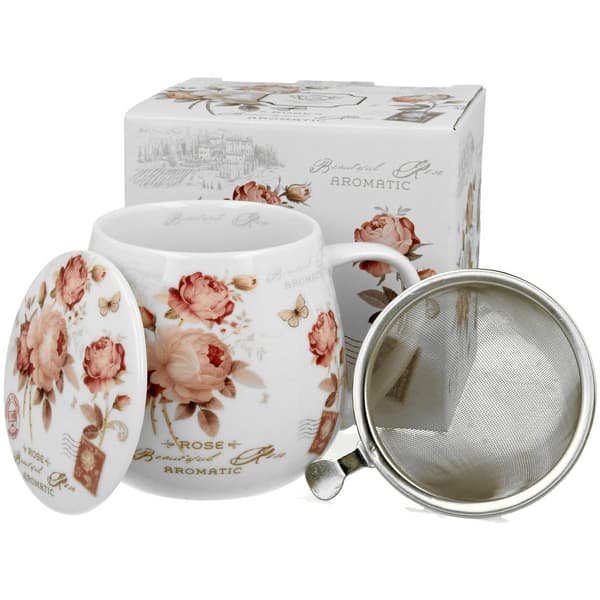 Porcelænskrus med infuser Secesja