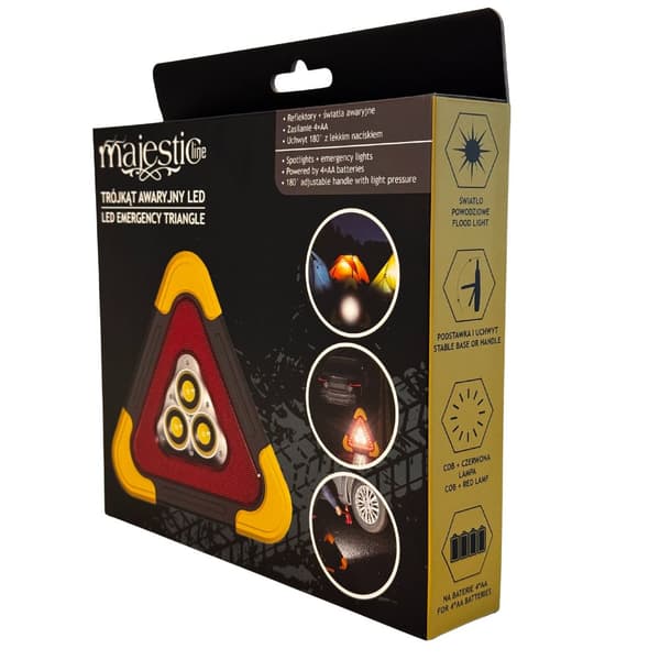 MajesticLine LED-hätäkolmio autoon