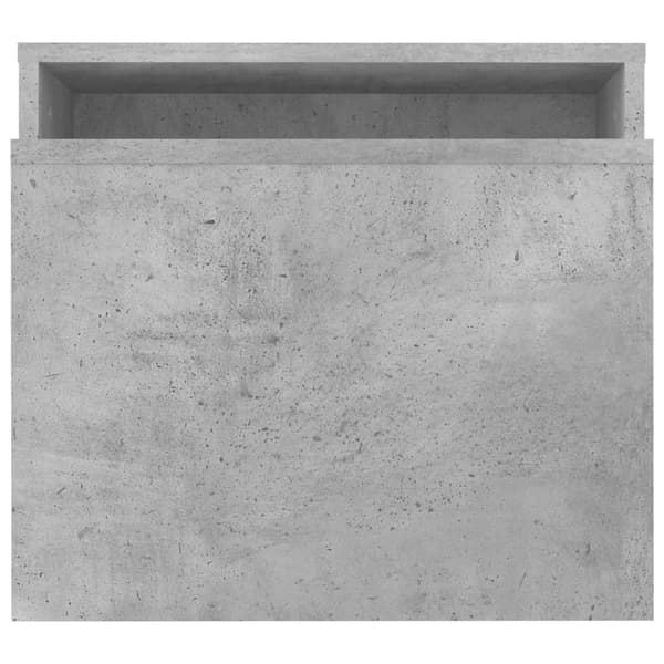 vidaXL sofaborde betongrå 100x48x40 cm spånplade