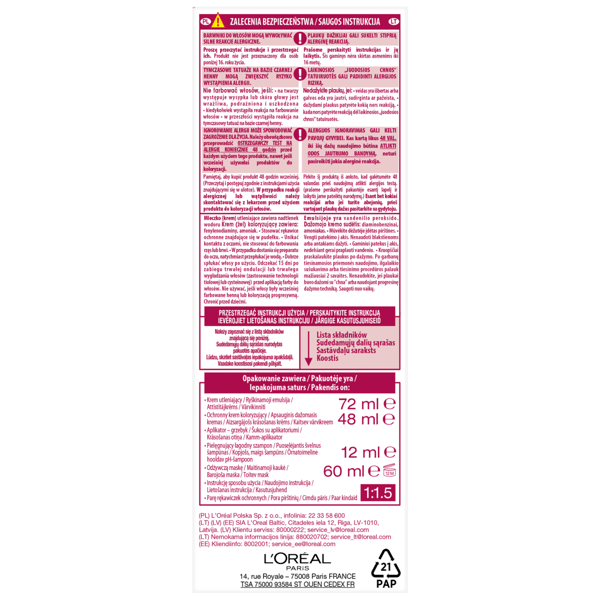 Loreal Excellence Creme Hårfärg - 7.1 Askblond 192ml