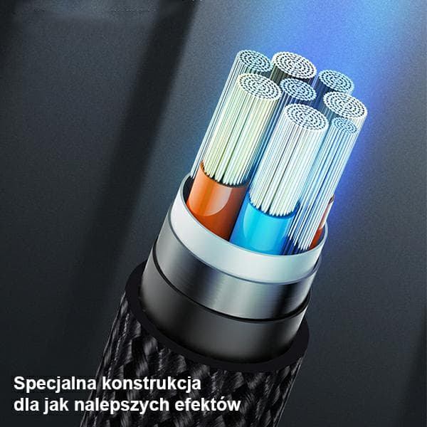 USAMS Flettet U55 2A USB-A til Lightning-kabel 1m Sort