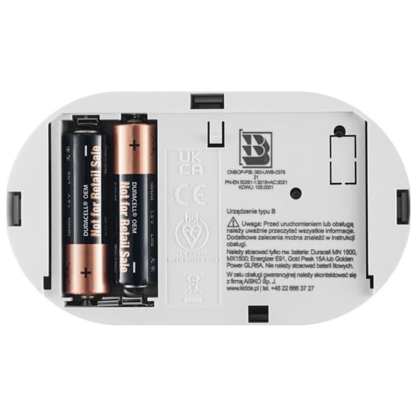 KIDDE K5DCO kolmonoxiddetektor LCD-skärm