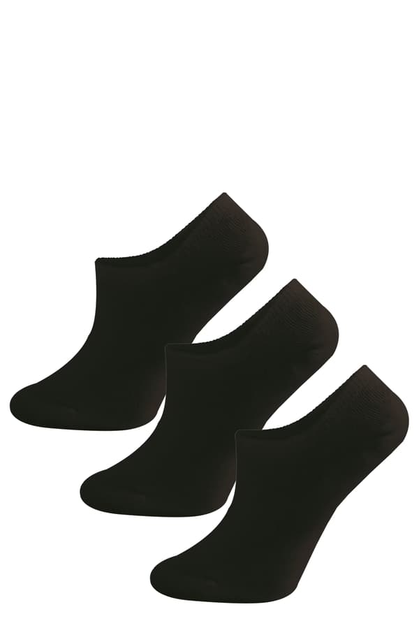 Halvfotsstrumpor med silikonklack S80P 3-pack 39-41