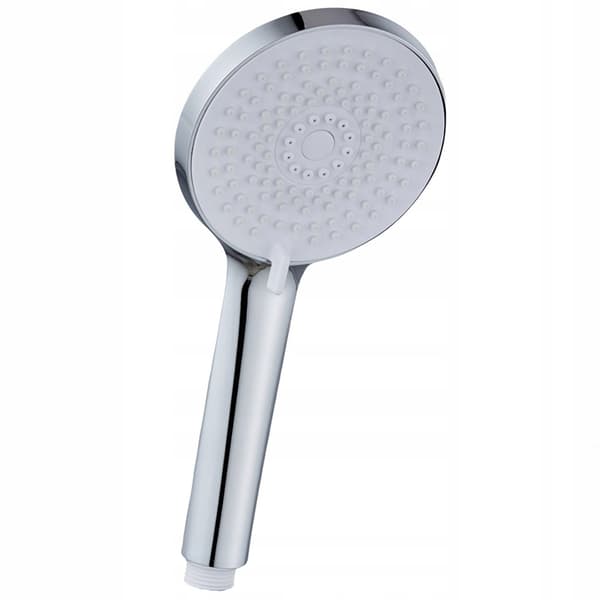 Duschmunstycke med 5 funktioner, krom, vit