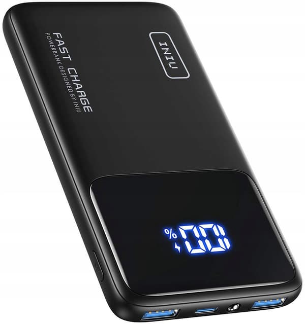 Powerbank iniu B1-B6 10500 mAh sort