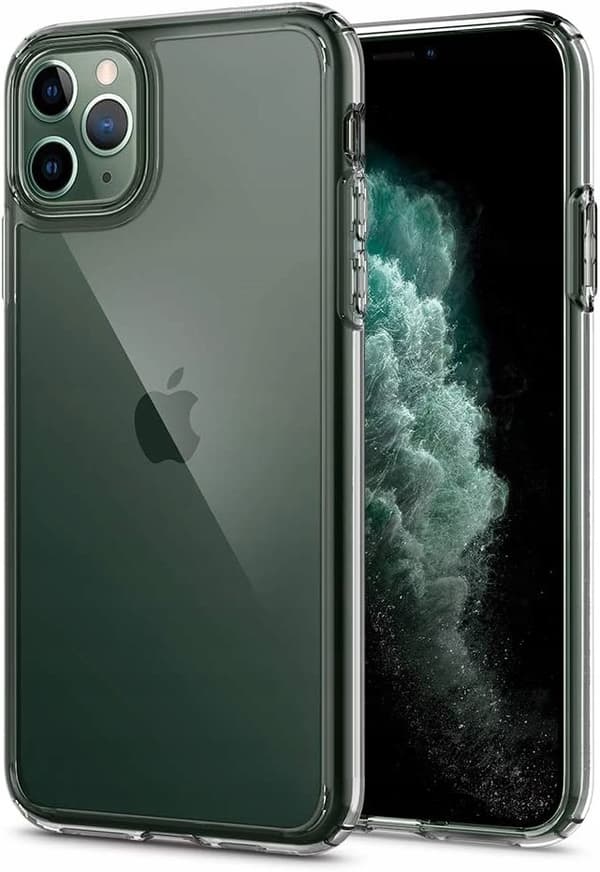 TRANSPARENT ETUI til IPHONE 11 PRO SLIMET ETUI KLART + GLAS