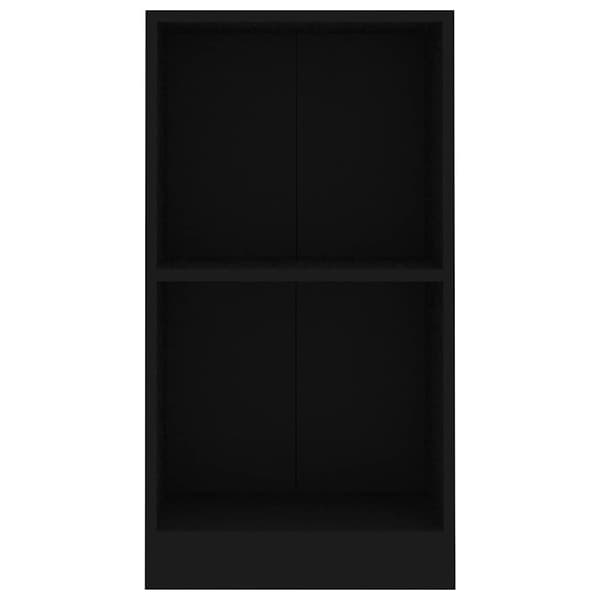 vidaXL bogreol sort 40 x 24 x 75 cm spånplade