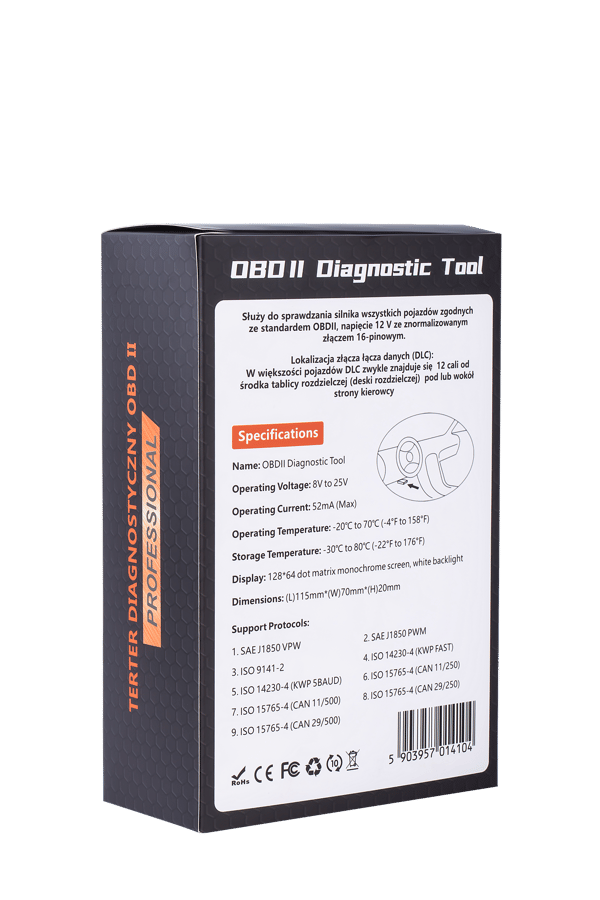OBD II -diagnostiikkaskanneri KD5670