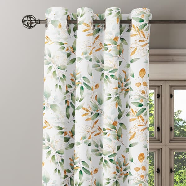 Gardin med snørehuller print 072