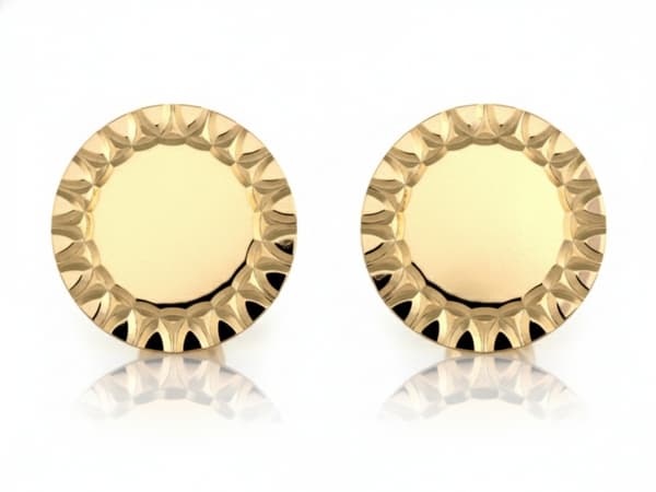 Øreringe i guld med ringe 585 14k 1,33g til kvinder, gave