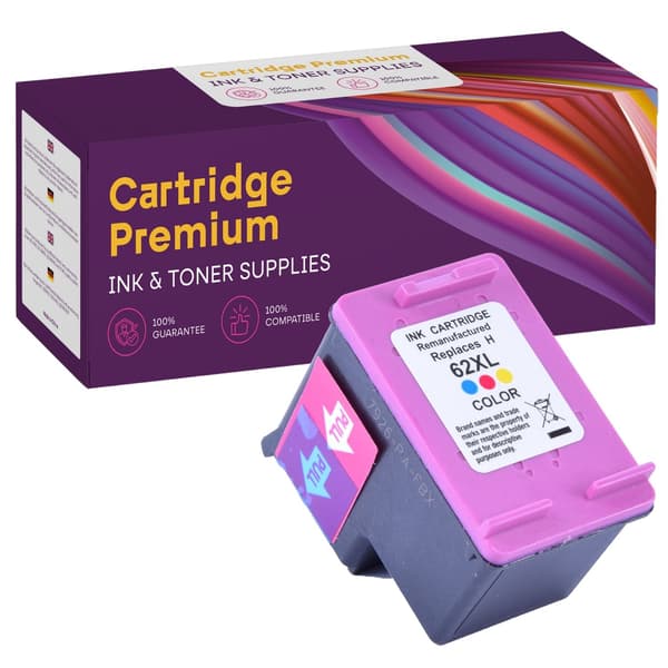HP 62XL CMY GP -muste