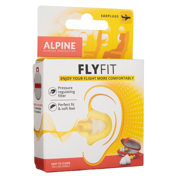 Alpine FlyFit ørepropper til flyvning og rejser