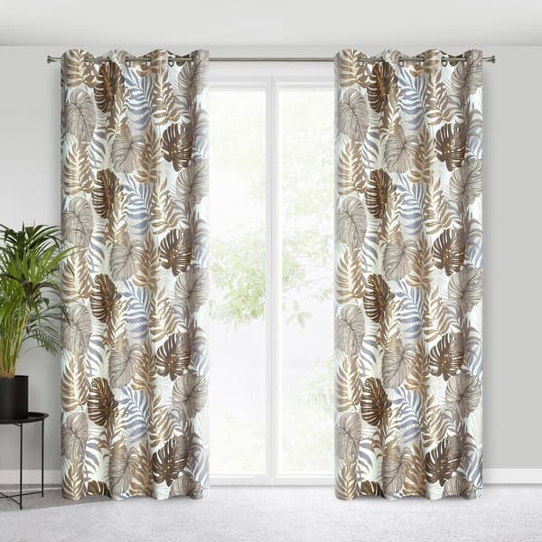 CORFU gardin 140x250 brun guld