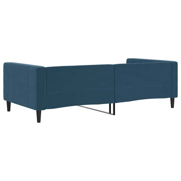 vidaXL Bäddsoffa blå 100x200 cm klädd i sammet