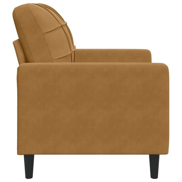 vidaXL Fåtölj, Brun, 60 cm, Klädd i sammet