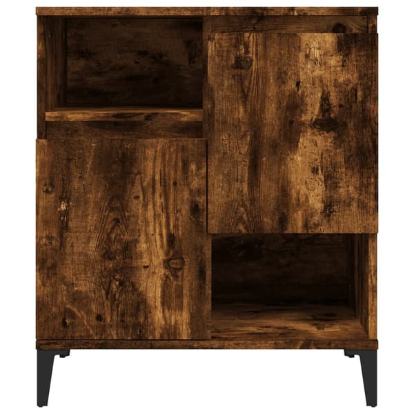 vidaXL kommode, røget eg, 60x35x70 cm, træbaseret materiale