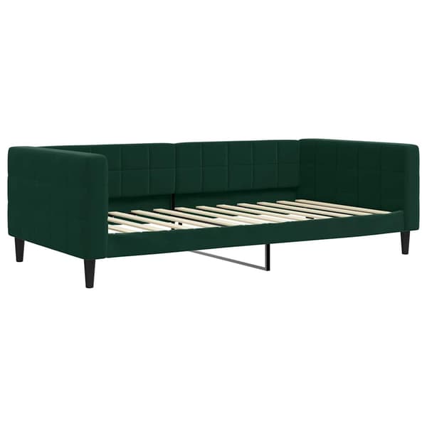 vidaXL Bäddsoffa mörkgrön 100x200 cm sammet