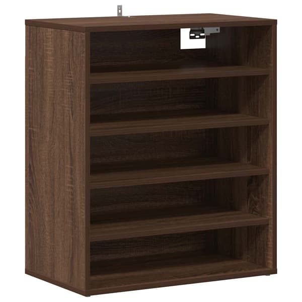 vidaXL skoskab brunt egetræ 60x35x70 cm