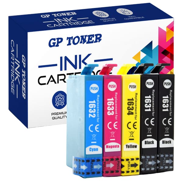 5x blækpatroner til Epson GP-E1636CMYKK