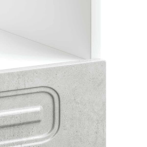 vidaXL Uunikaappi, Kalmar, Betoninharmaa