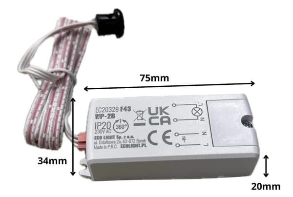 Beröringsfri rörelsesensor för dörrar, infraröd räckvidd, 6 cm