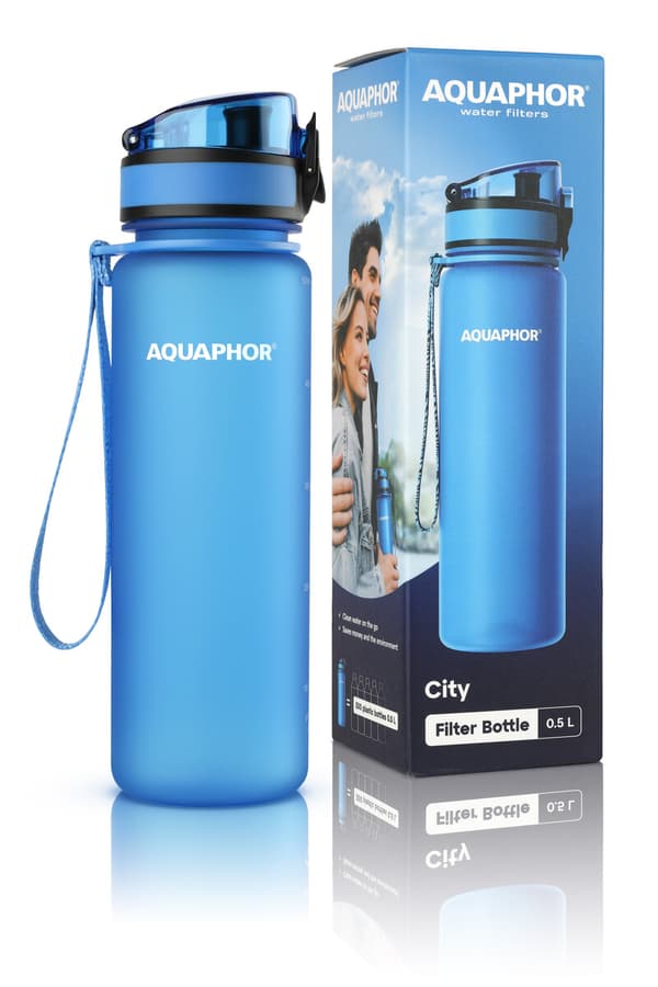 City-suodatinpullo sininen