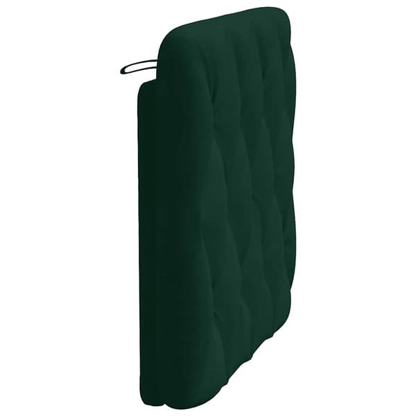 vidaXL Sängynpäädyn tyyny, tummanvihreä, 90 cm, sametti