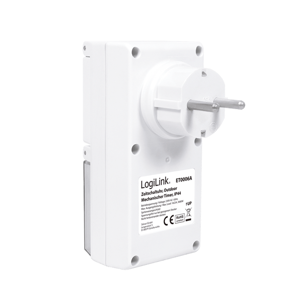 Analog timer 24h IP44 Extern timer 16 A brytare 2 st