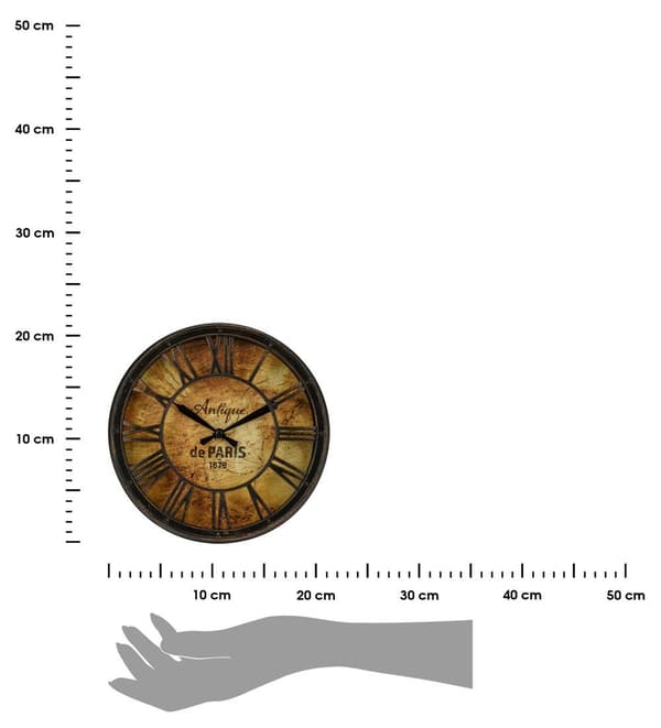 Antik Paris vægur 21 cm