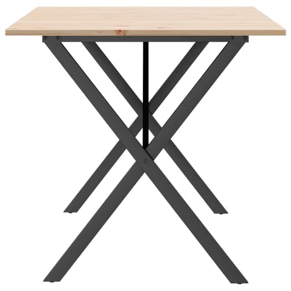 vidaXL spisebord med X-formede ben 160x80x75 cm